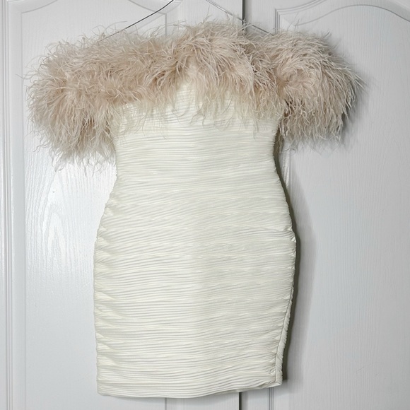 NWT Rachel Gilbert Zion Mini Pleated Dress- Ivory Size 4 US - Picture 4 of 16